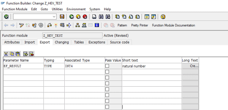 SAP: how to program and test ABAP function modules - Heiko Evermann's ...